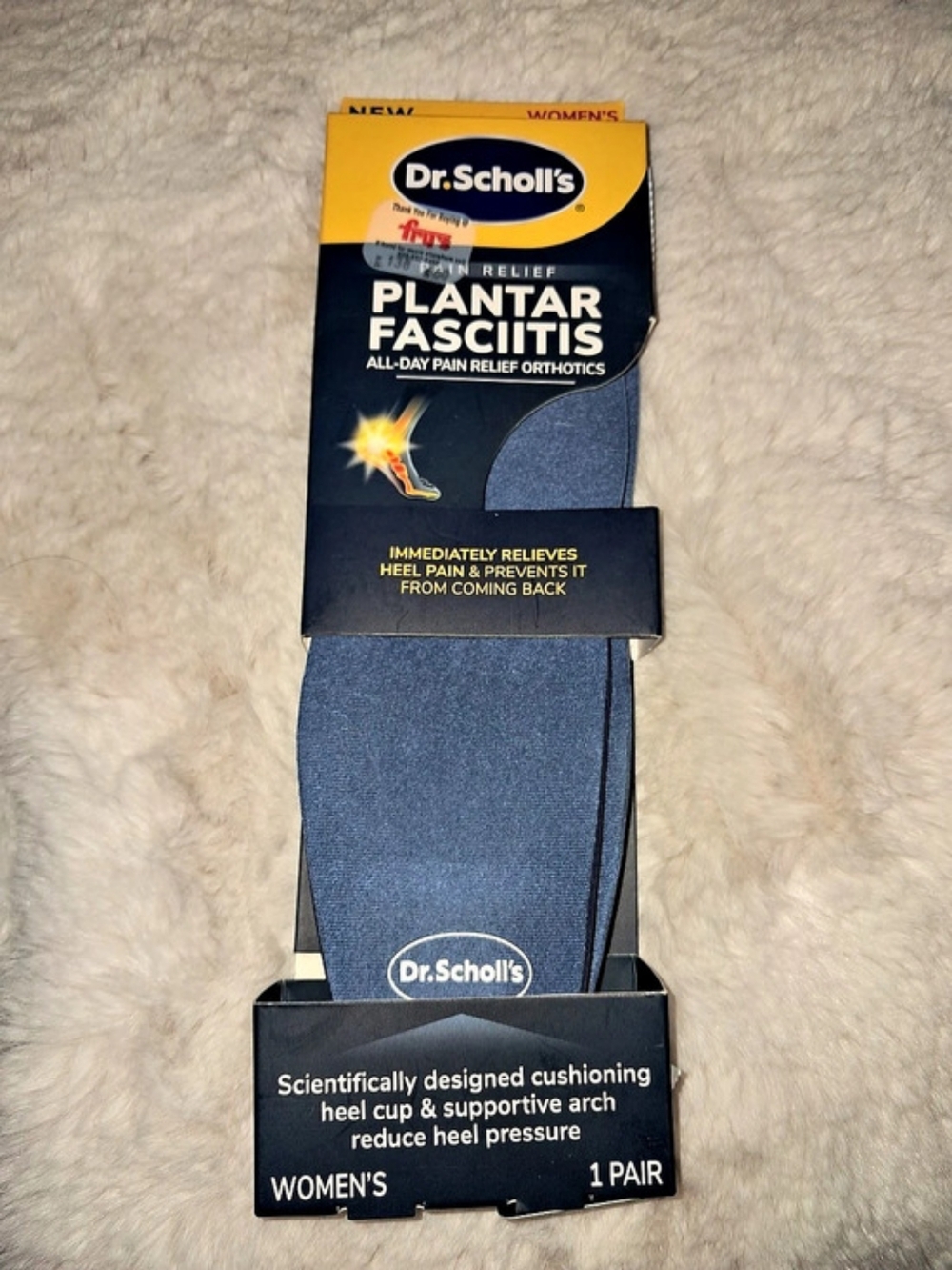Dr. Scholl's Plantar Fasciitis All Day Pain Relief Orthotics Womens